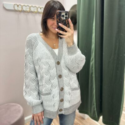 Allie Rose 2 Tone Cardigan