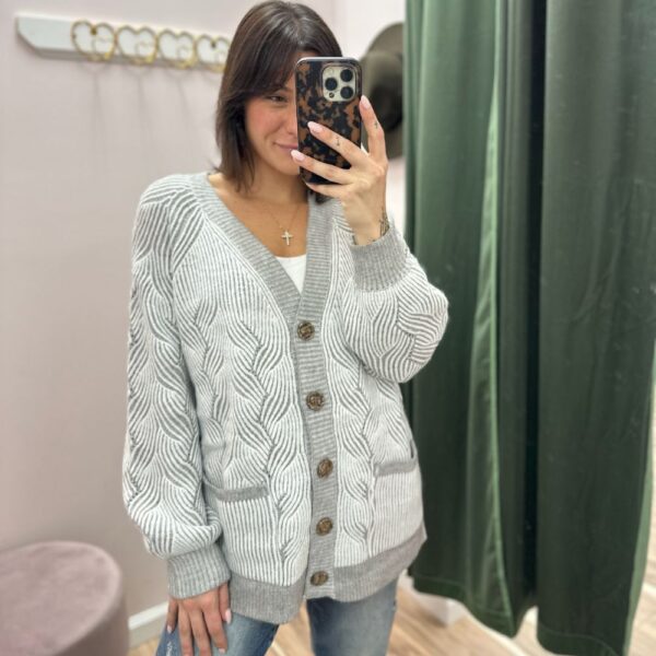 Allie Rose 2 Tone Cardigan