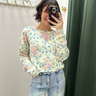 Floral Long Sleeve Sweater